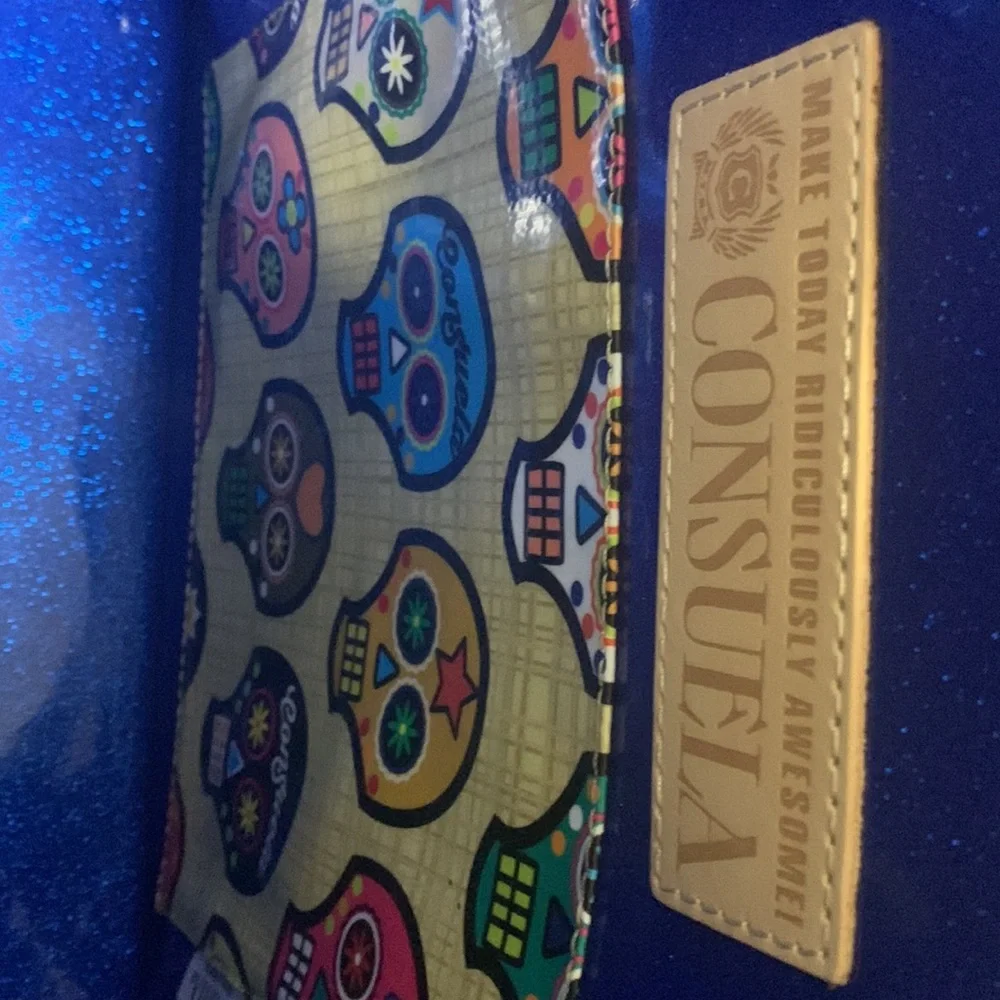 Consuela Black Quilted Tote with Tan Accents - Picture 10 of 15